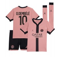 Paris Saint-Germain Ousmane Dembele #10 Koszulka Trzecia dzieci 2024-25 Krótki Rękaw (+ krótkie spodenki)